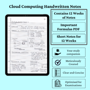 Cloud Computing Handwritten Notes + Assignments (5 Sets) Combo